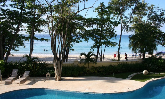 St. Lawrence Gap Condo | Sapphire Beach - Luxury beach side split level self catering apartment