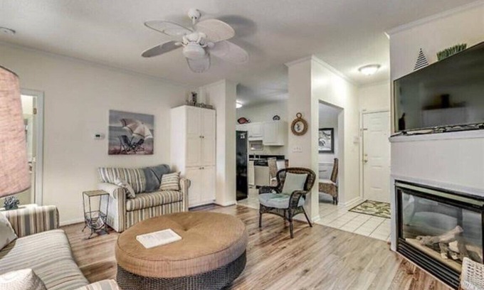 Vaught Condo | Savannah Shores, 2BR, 1BA Gated