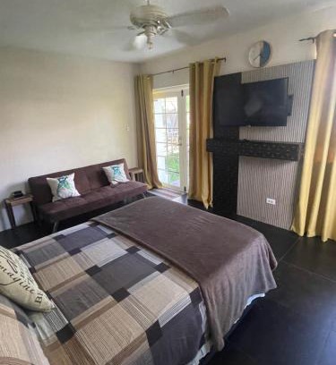Haggatt Hall Apartment | Scarlett Studios 1 -US Embassy Appt 7 mins drive- Lloyd Erskine Sandiford Centre and Ross uni 5 mins drive -Only the 1 night package includes Airport and US Embassy roundtrip