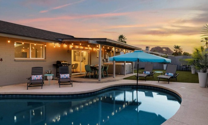 Hy-view House | Scottsdale Social – Stylish 3BR w/Pool & Hot Tub