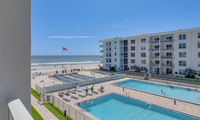 New Smyrna Beach Condo | Sea Coast Serenity | Oceanview 2BR Retreat w/2 Pools