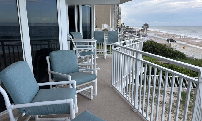 Daytona Beach Shores Condo | Sea Turtle Themed Amazing Oceanfront 3BR/3BA Condo with Incredible Views!