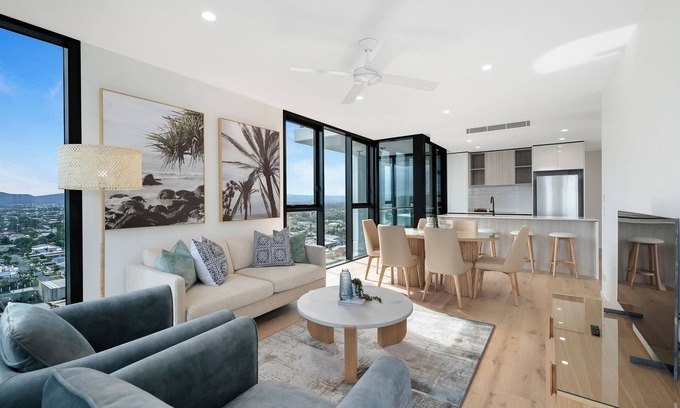 Burleigh Heads Apartment | Seaside sanctuary at Sandbar, where luxury meets breathtaking ocean views.