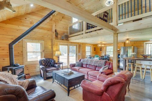 Bigfork House | Secluded Cabin with Mtn Views about 33 Mi to Bigfork!