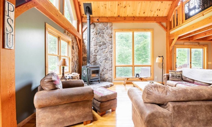 Frenchville Cabin | Secluded, fun, family-friendly, riverfront cabin surrounded by nature.