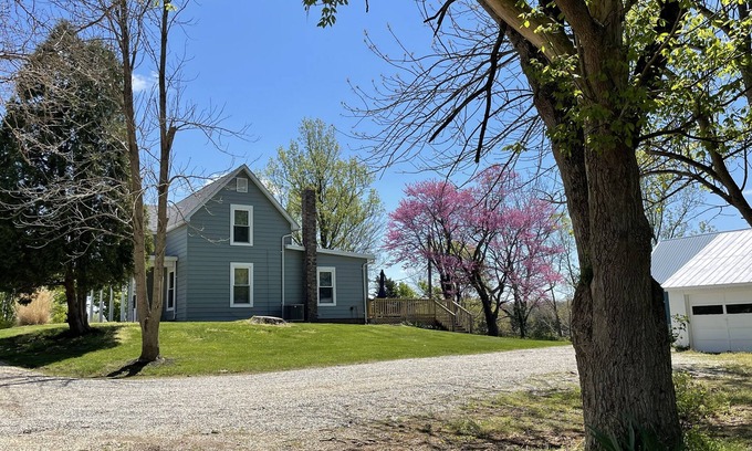 Bath House | Secluded lake house on 6 acres, with trails and easy access to Brookville Lake.