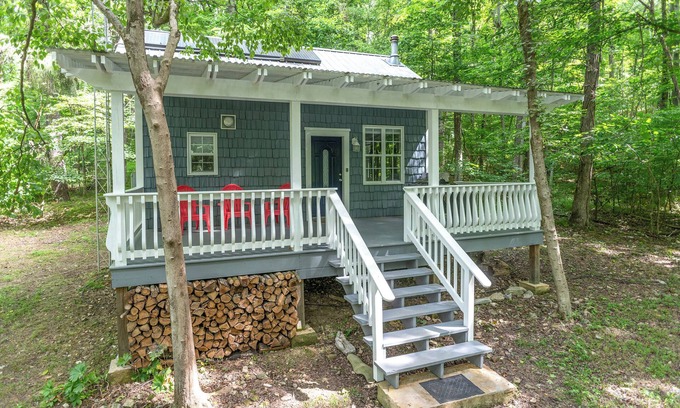 Newnata Cabin | Secluded Vacation Rental Bordering Creek!