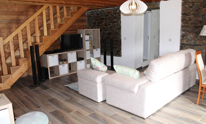 Vimioso House | Serapicos House - rustic house with private spa and views of the mountains and river.
