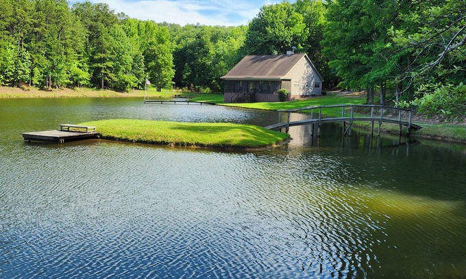 Jemison Cabin | Serene Lake Cabin on private lake situated on 46 acres
