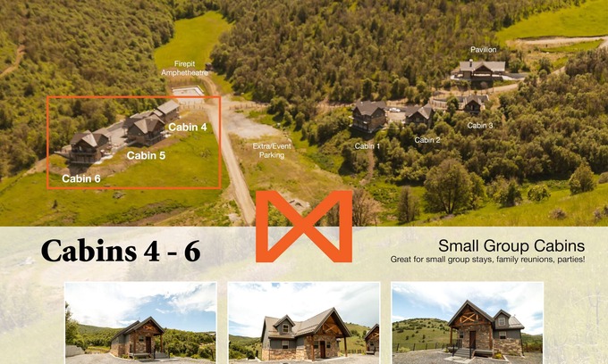 Preston House | Small Group Rental | Cabins 4 - 6 |