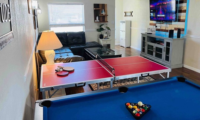 Port Saint John House | Space Coast Retreat: Large Fenced yard, Pool Table, Mrs. Pac Man + Massage Chair