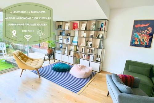 Cauderan Apartment | Spacieux et lumineux - 4 chambres - Jardin - WIFI
