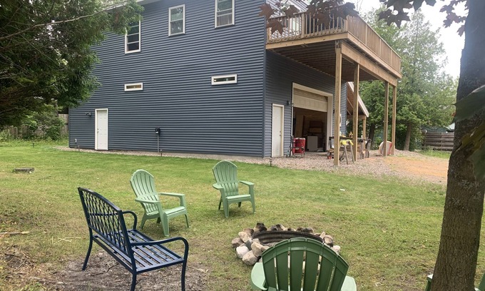 Cedarville House | Spacious 2 br cottage with expansive deck, firepit, hammocks, and more!