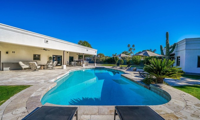 Shea North Estates House | Spacious backyard with amazing casita