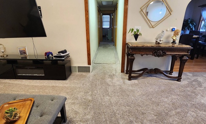 Scottsbluff House | Spacious home in downtown Scottsbluff with hot tub and large backyard deck.