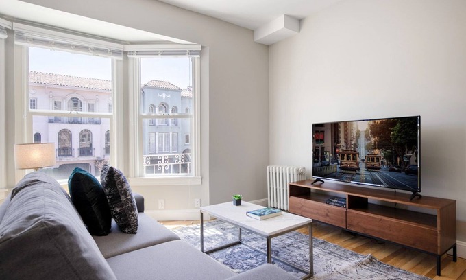 Marina District Apartment | Spacious Marina District 2BR w/W/D, walk to Marina Green by Blueground