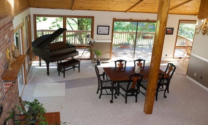 Haywood House | Spacious Retreat with Outdoor Firepit & Large Deck