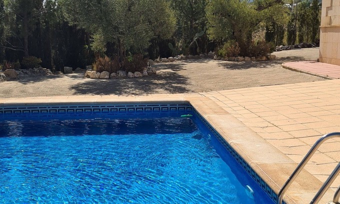 Ojos House | Spanish country house, pool, sun terrace, sleeps 10, mountain + valley views.