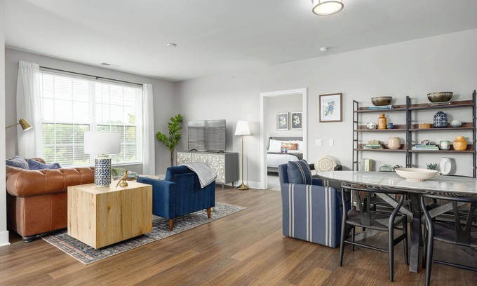 Olde Towne East Apartment | Spotless Monthly Penthouse | Garage Parking + Gym