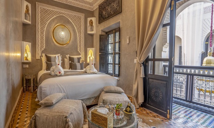 Kasbah House | Standard double room with patio view