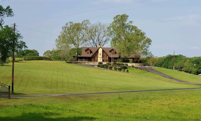 Buffalo Other | Stately Loghouse w/Private Hot Tub, and Fishing Pond on 90 Acre Ranch