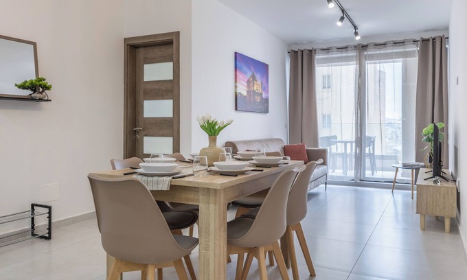 Tower Road Apartment | Stay Steps Away From The Sea In Sliema | Sleeps 6