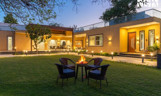 Faridabad Villa | StayVista at Palash Van Luxury 3BR Villa in Faridabad New Delhi with Bonfire, Pool, Wi-Fi