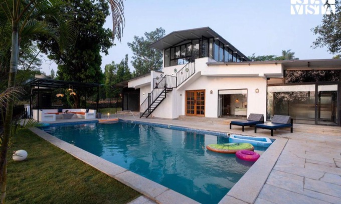 Khalapur Villa | StayVista's The Oasis - Serene Retreat with Private Pool, Lawn & Gazebo