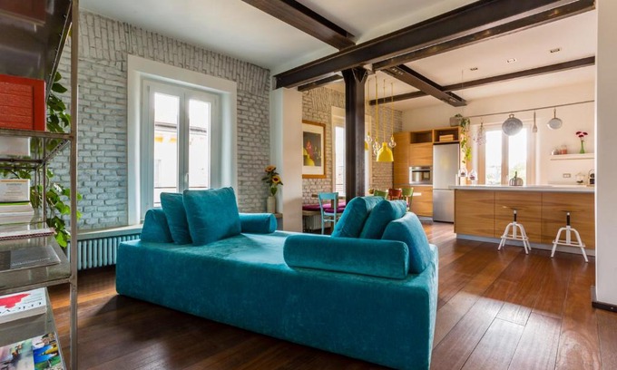 Milan Centre Apartment | Stellar Design 2BR Loft next to Navigli & Duomo
