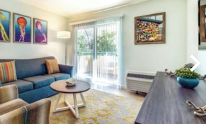 Mission Valley Condo | Steps away from Comic Con bus in relaxing Mission Valley hotel circle.