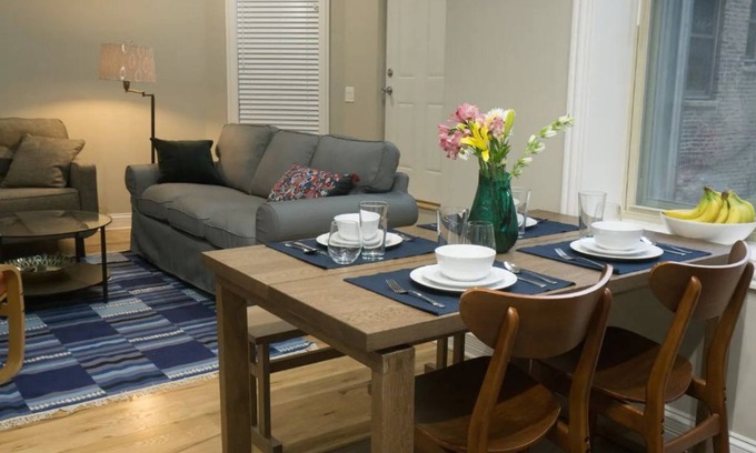 Rush and Division Apartment | *Steps to Mag Mile, 2 BD , fast Wi-Fi, W&D