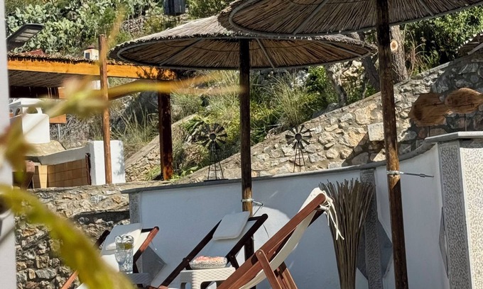 Kounelion Villa | Stone Heaven Villa - Poolside BBQ and fresh herbs | 5’ from Agios Nikolaos