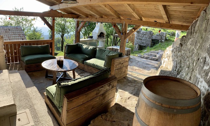 Kambresko House | Stone villa with great views.