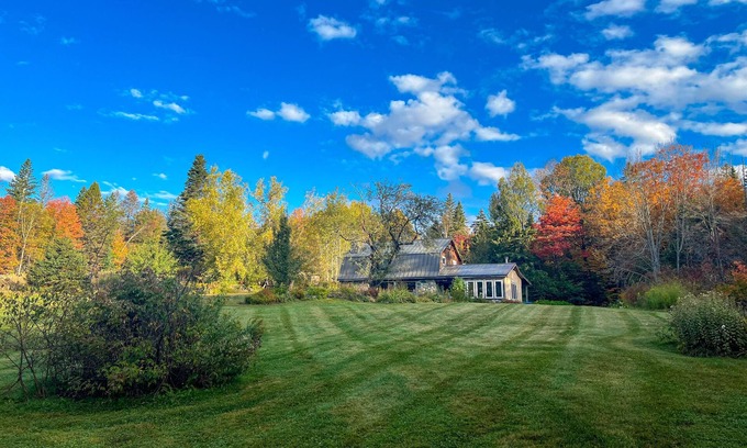 Lyndon Center House | StonyBrook Falls: Newly Renovated 50-Acre Retreat (Waterfall View, Dog Friendly)