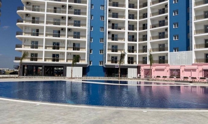 Trikomo Apartment | Studio apartment in iskele with pool and restaurants and 200 meters to sean