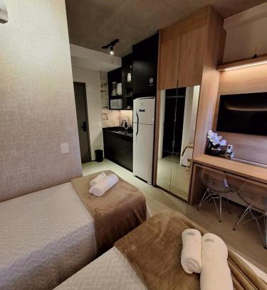 Paraiso Apartment | Studio próximo da Av Paulista - opção 2 camas solteiro