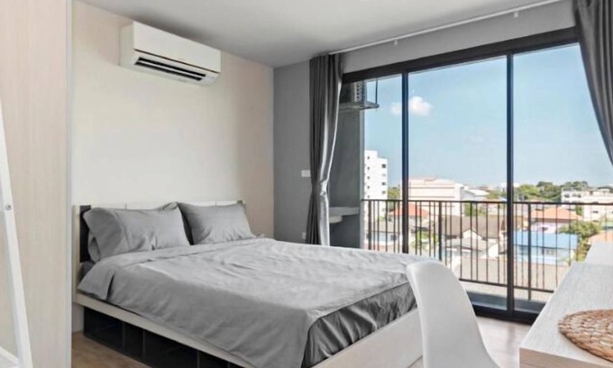 Anusawari Condo | 🔥Studio/Queen Bed🔥 Bangkok🇹🇭@DMK Airport🛬 & Airport Shuttle 🚖
