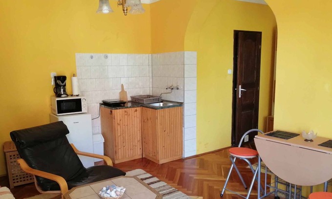 Gyenesdias Apartment | Studio with a large, well-kept garden