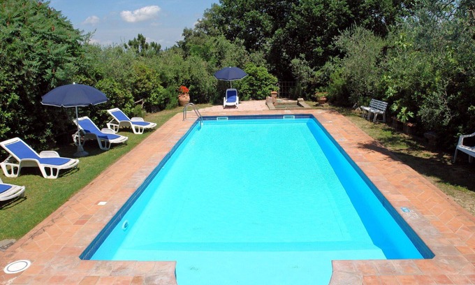 Montopoli in Val d'Arno Villa | Stunning private villa for 9 guests with WIFI, private pool, TV, patio and pets allowed