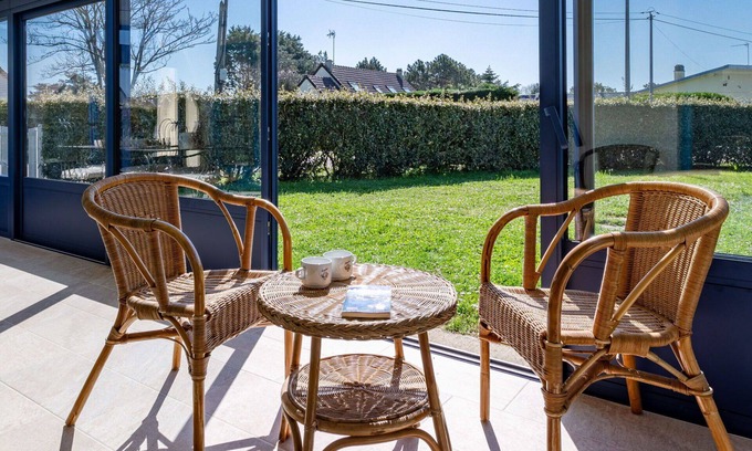 Saint-Germain-sur-Ay House | Stunning private villa for 4 guests with WIFI, TV, terrace and pets allowed