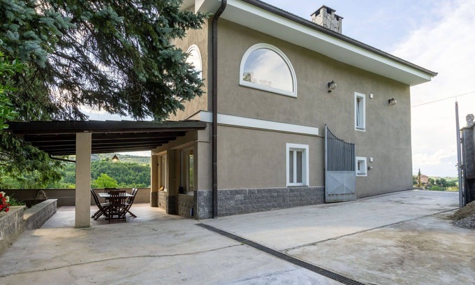 Casalborgone House | Stunning private villa for 6 guests with WIFI, A/C, TV, patio, panoramic view and parking