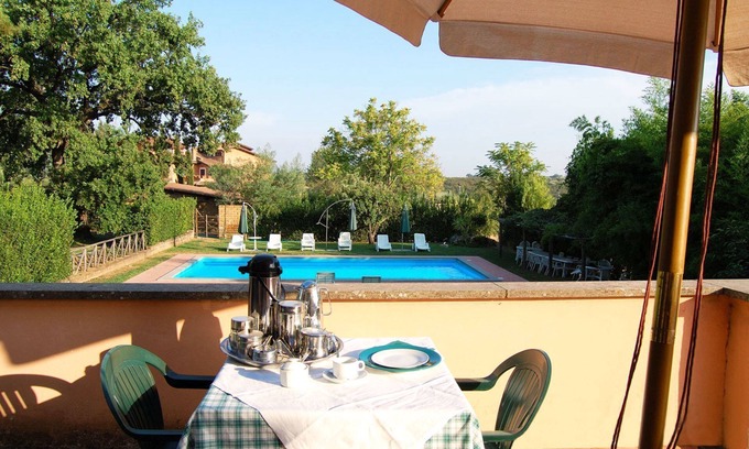 Corchiano Villa | Stunning private villa for 7 guests with pool, WIFI, TV, terrace, pets allowed and parking