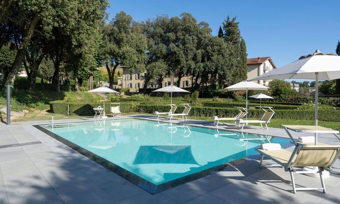 Ronta Villa | Stunning private villa for 26 guests with hot tub, WIFI, private pool, TV and panoramic view
