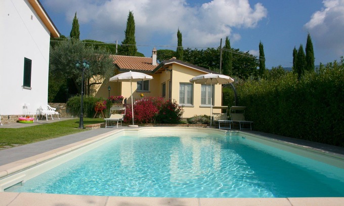 Il Borgo Villa | Stunning private villa for 3 guests with pool, WIFI, A/C, TV, terrace and parking