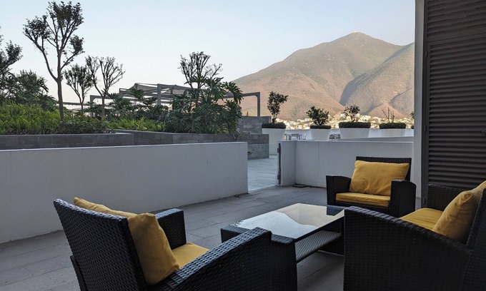 Monterrey Municipality Apartment | Stunning views of Landmark Cerro de La Silla. Pool & Gym