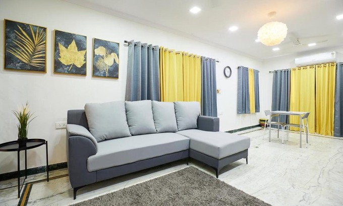 Banjara Hills Apartment | Stylish 1.5 BHK A/C at BanjaraHills Near CareHospitals