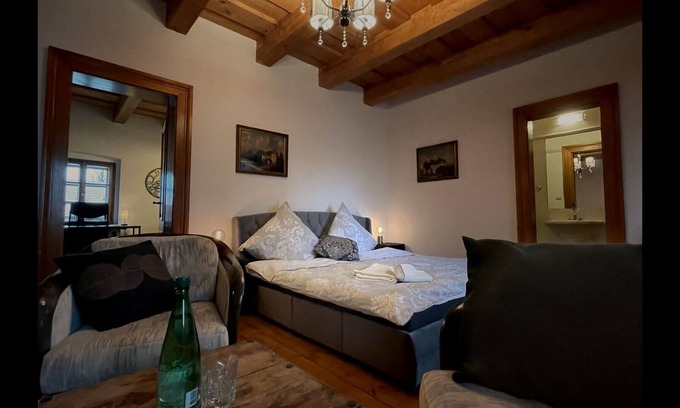 Trebonice Apartment | Stylish 2 bedroom apartment with historical atmosphere and private sauna/hot tub