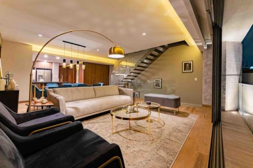 Polanco House | Stylish 3-Level Penthouse with Private Rooftop