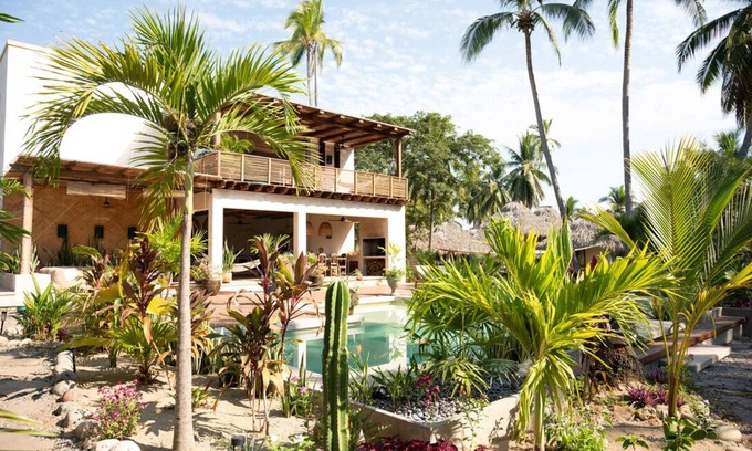 Saladita House | Stylish Surf House w/pool - unbeatable location, right in front of the wave!