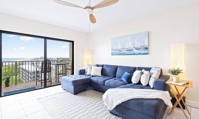 Port Canaveral Condo | Sun & Sand Oasis Beachfront Condo w/Island Kitchen & Views